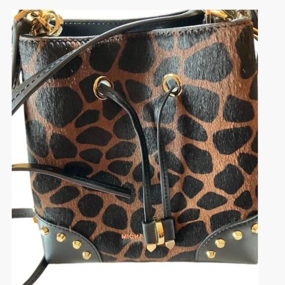 MICHAEL Michael Kors Mercer Gallery Animal Print Bag  OS  NWOT - Picture 1 of 9